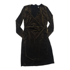 Vestido Tommy Hilfiger Talla 6 color cobre brillante manga larga
