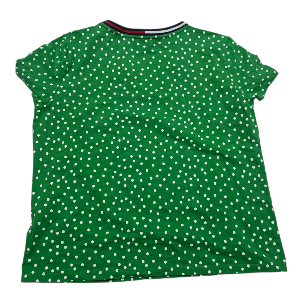 Playera Tommy Hilfiger Extra Grande de Mujer verde con lunares