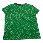 Playera Tommy Hilfiger Extra Grande de Mujer verde con lunares