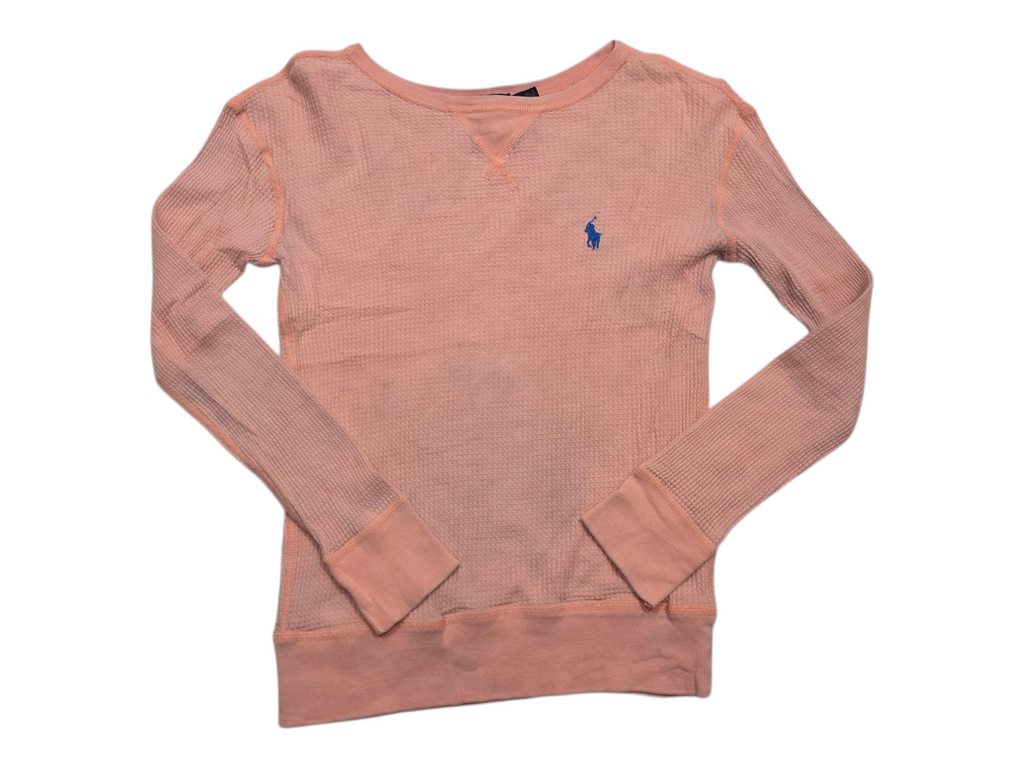 Playera Polo ralph lauren color melón manga larga de Mujer Extra Chica