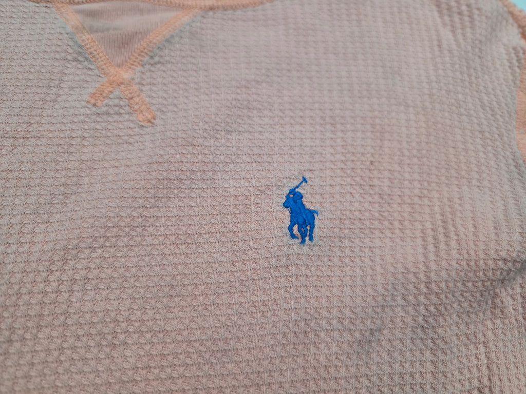 Playera Polo ralph lauren color melón manga larga de Mujer Extra Chica