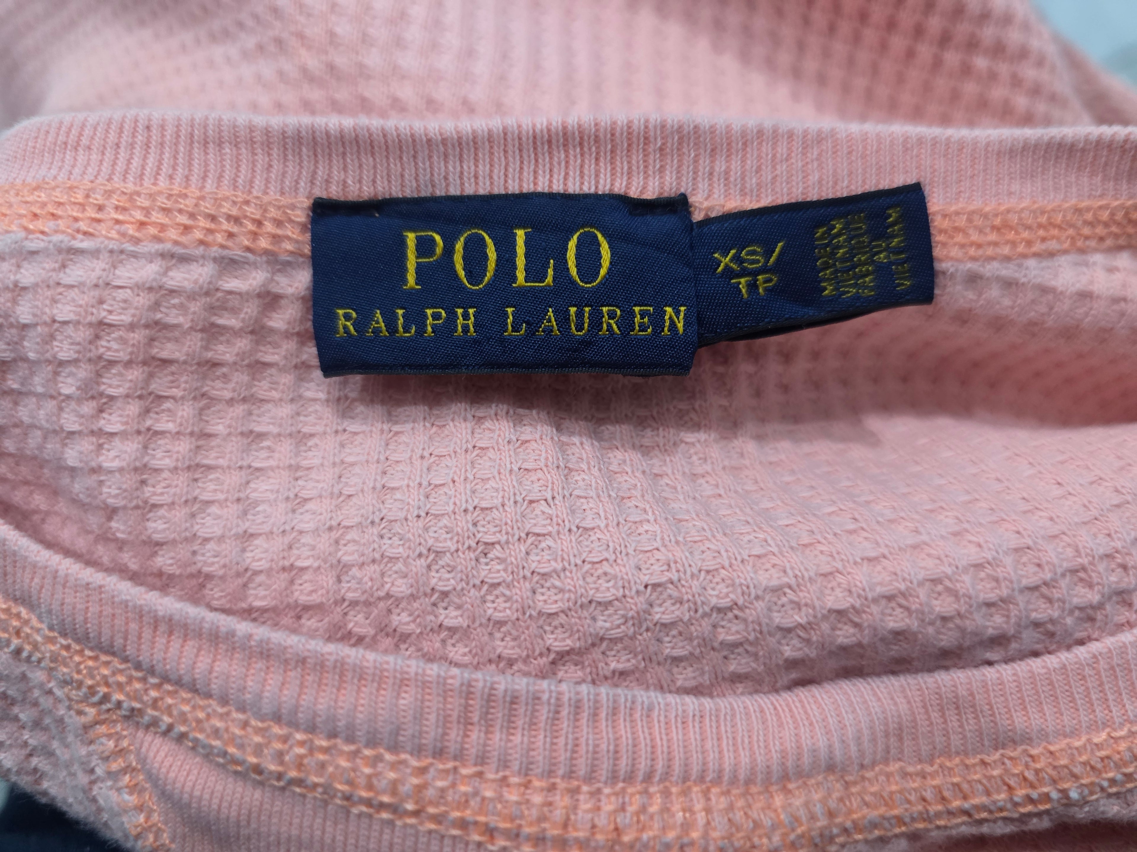 Playera Polo ralph lauren color melón manga larga de Mujer Extra Chica