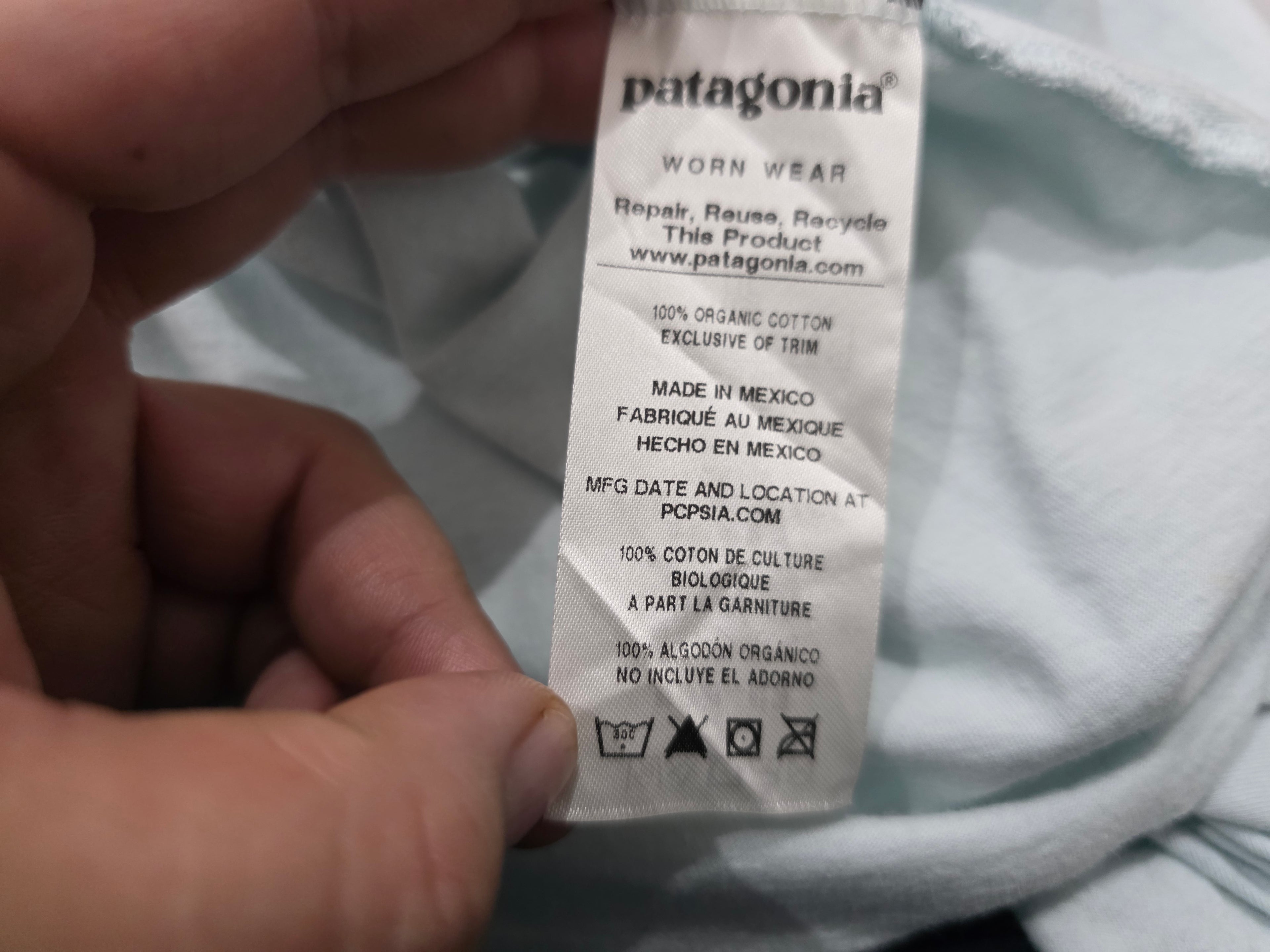 Playera sin mangas Patagonia de Mujer Extra Chica azul claro