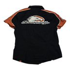 Camisa Harley Davidson de Mujer talla Chica naranja/negro