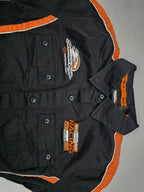Camisa Harley Davidson de Mujer talla Chica naranja/negro