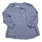 Blusa Vineyard Vines de Mujer rayada blanco/azul com cordon talla Chica