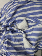 Blusa Vineyard Vines de Mujer rayada blanco/azul com cordon talla Chica