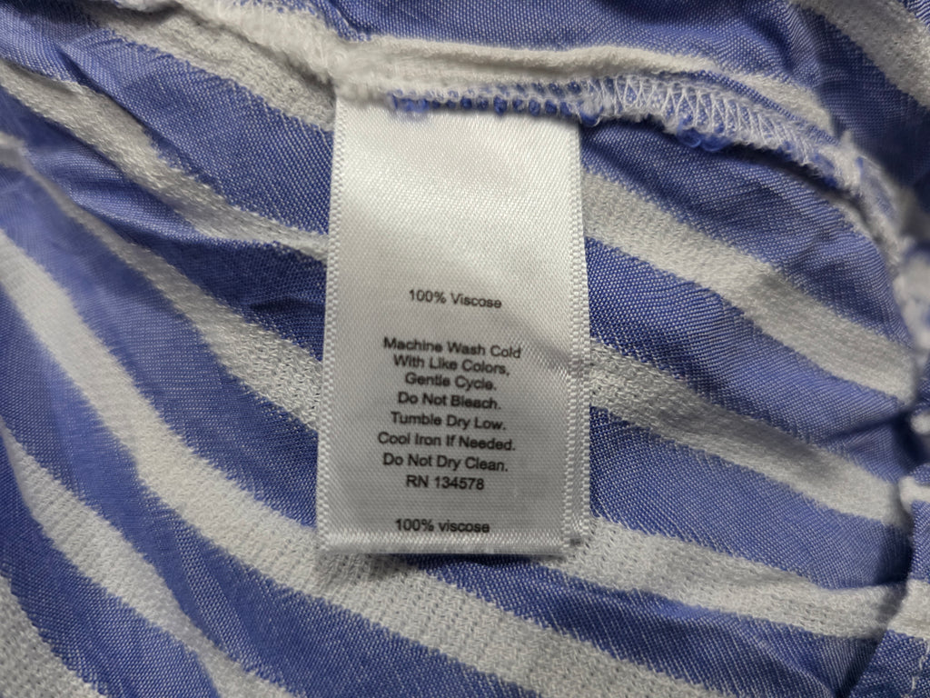 Blusa Vineyard Vines de Mujer rayada blanco/azul com cordon talla Chica