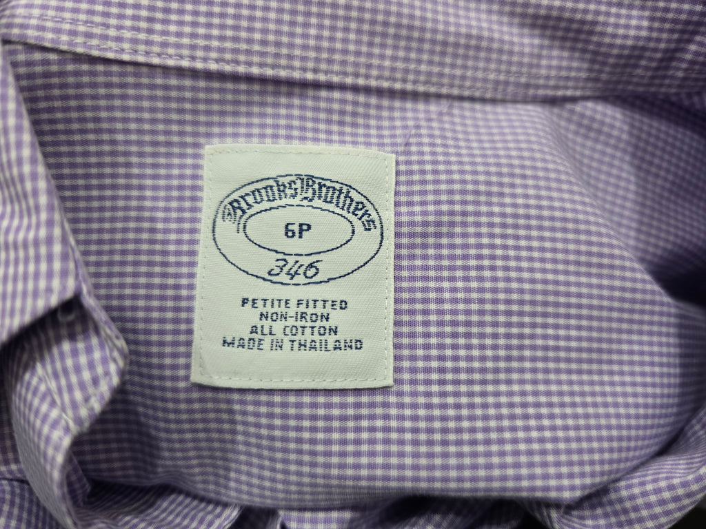 Camisa Brooks brothers talla 6 PETITE color lavanda