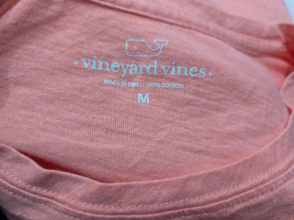Playera Vineyard Vines color rosa Mediana manga larga