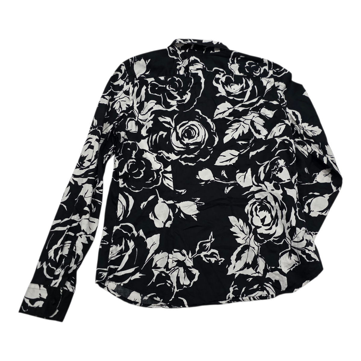 Camisa Ralph Lauren negra floreada de Mujer