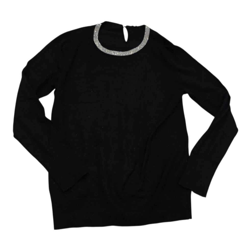 Sueter Tommy Hilfiger color negro con plateado de Mujer