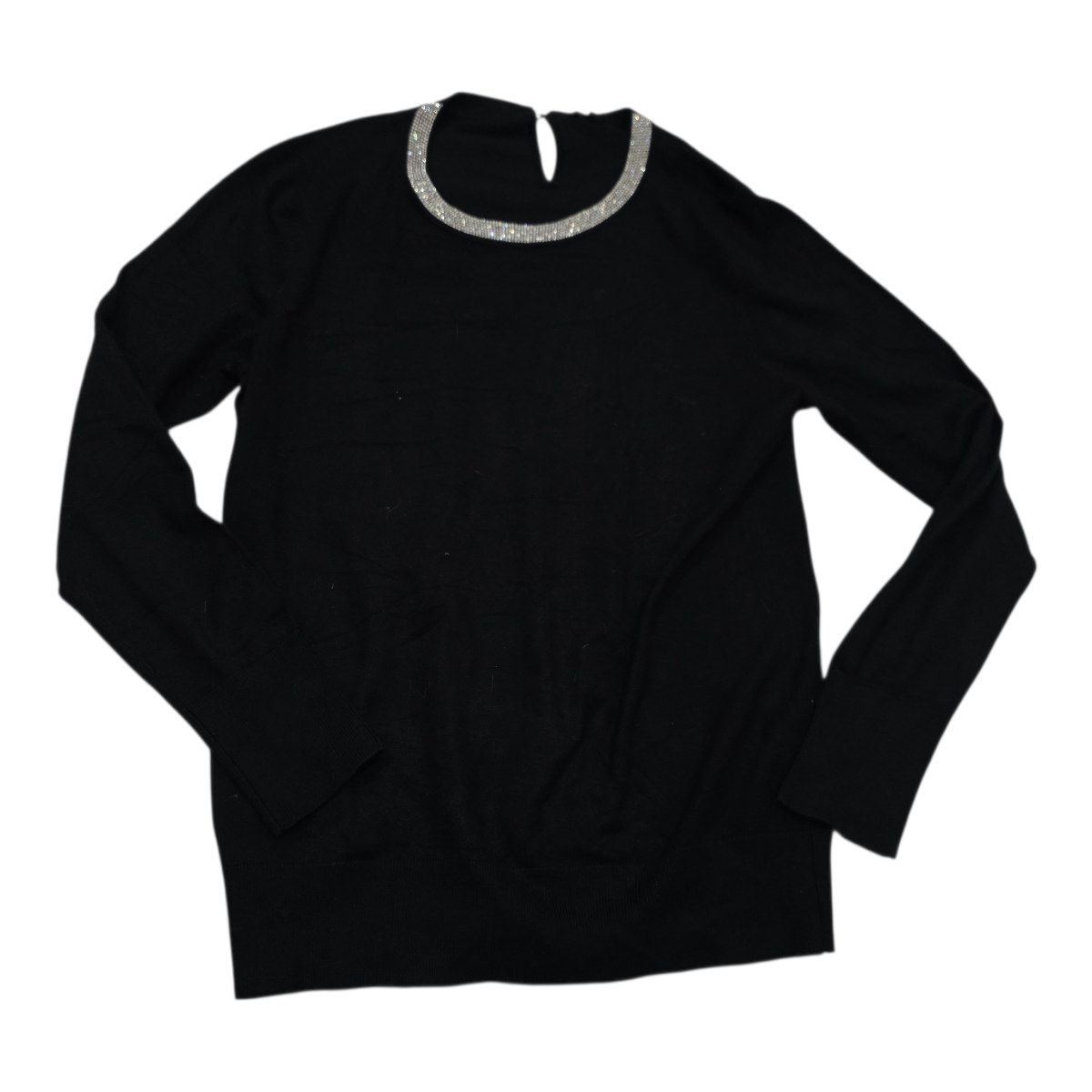 Sueter Tommy Hilfiger color negro con plateado de Mujer