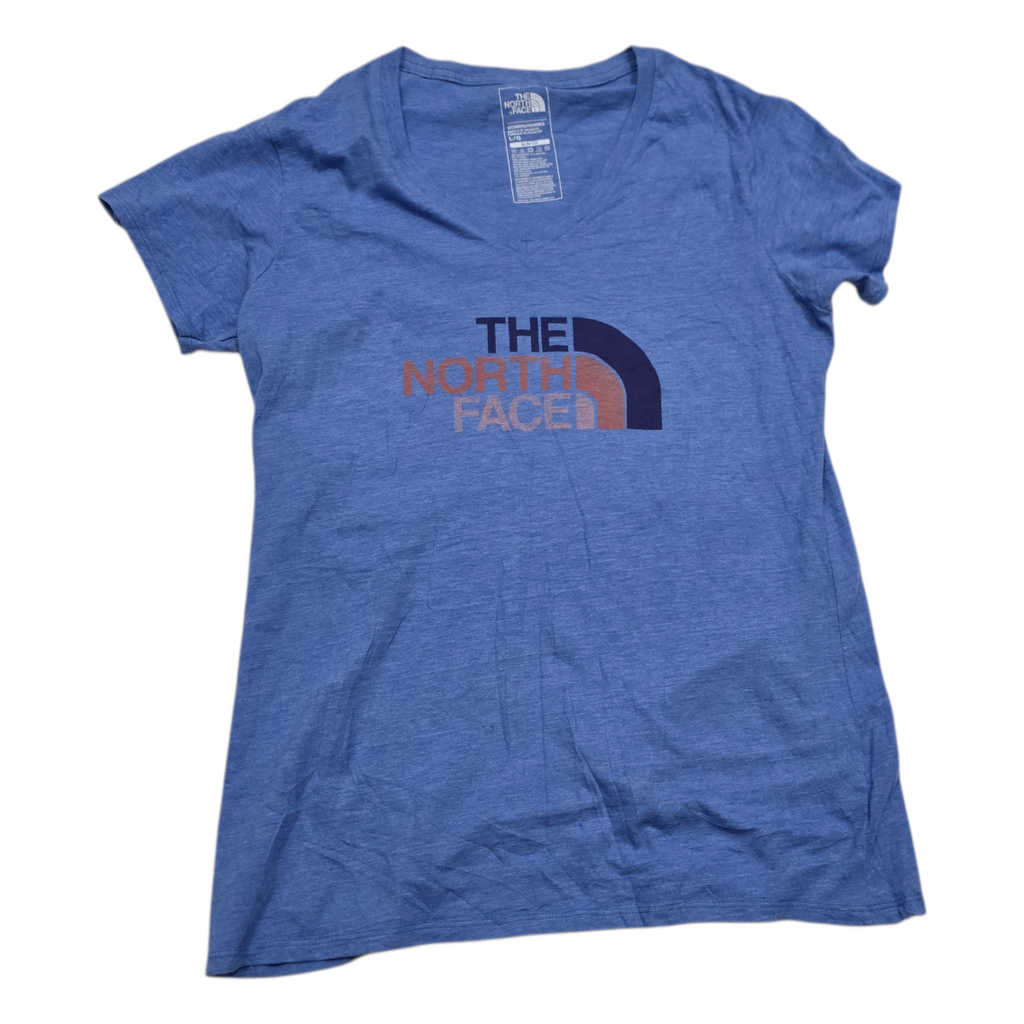 Playera The North Face Slim Fit azuo claro manga corta