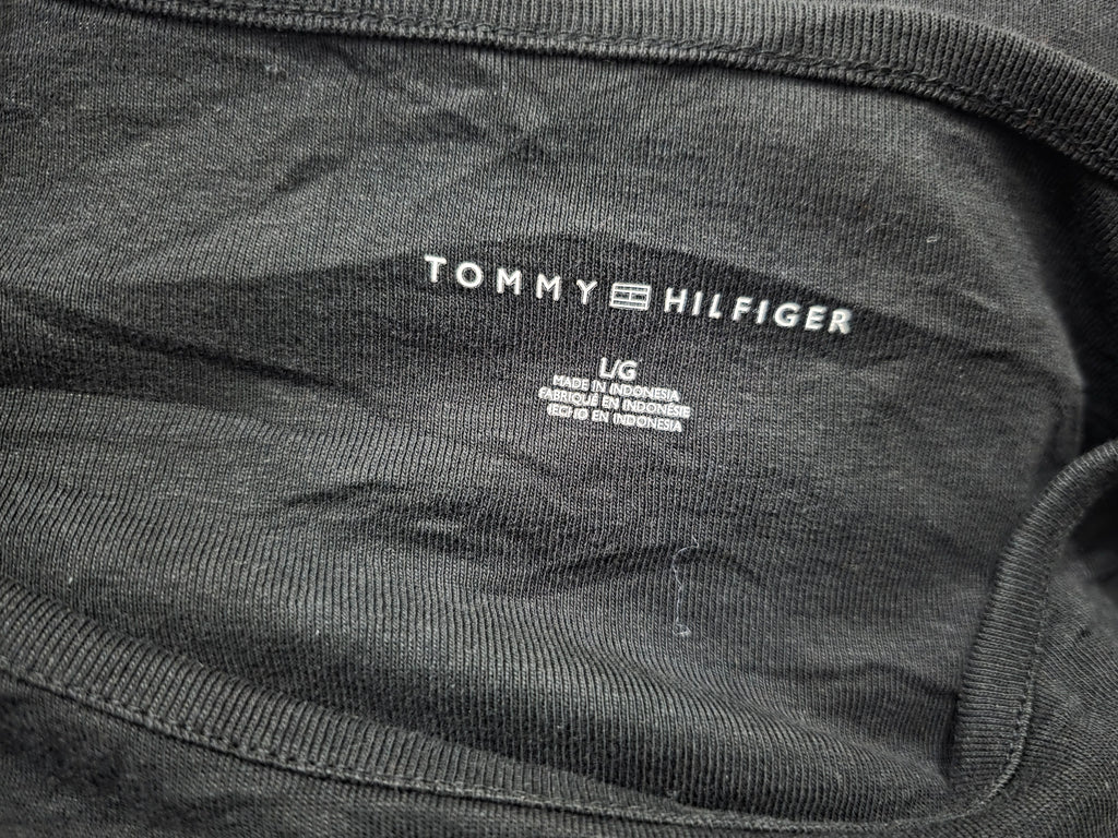 Playera Tommy Hilfiger de Mujer manga corta color negro $