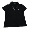Playera Ralph lauren de Mujer color negro con cuello talla Grande