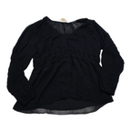 Blusa Michael Kors de Mujer talla Extra Grande azul marino manga larga