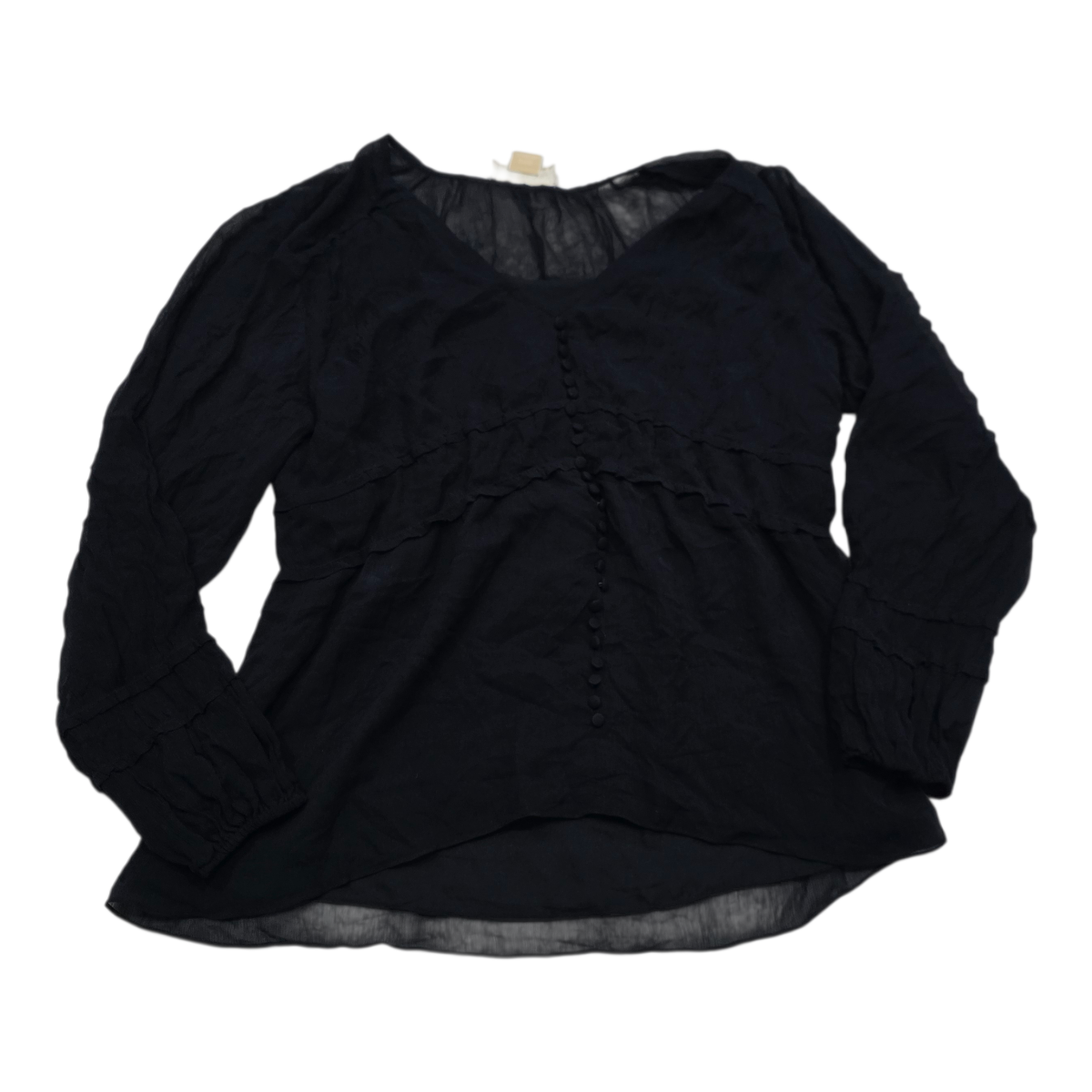 Blusa Michael Kors de Mujer talla Extra Grande azul marino manga larga