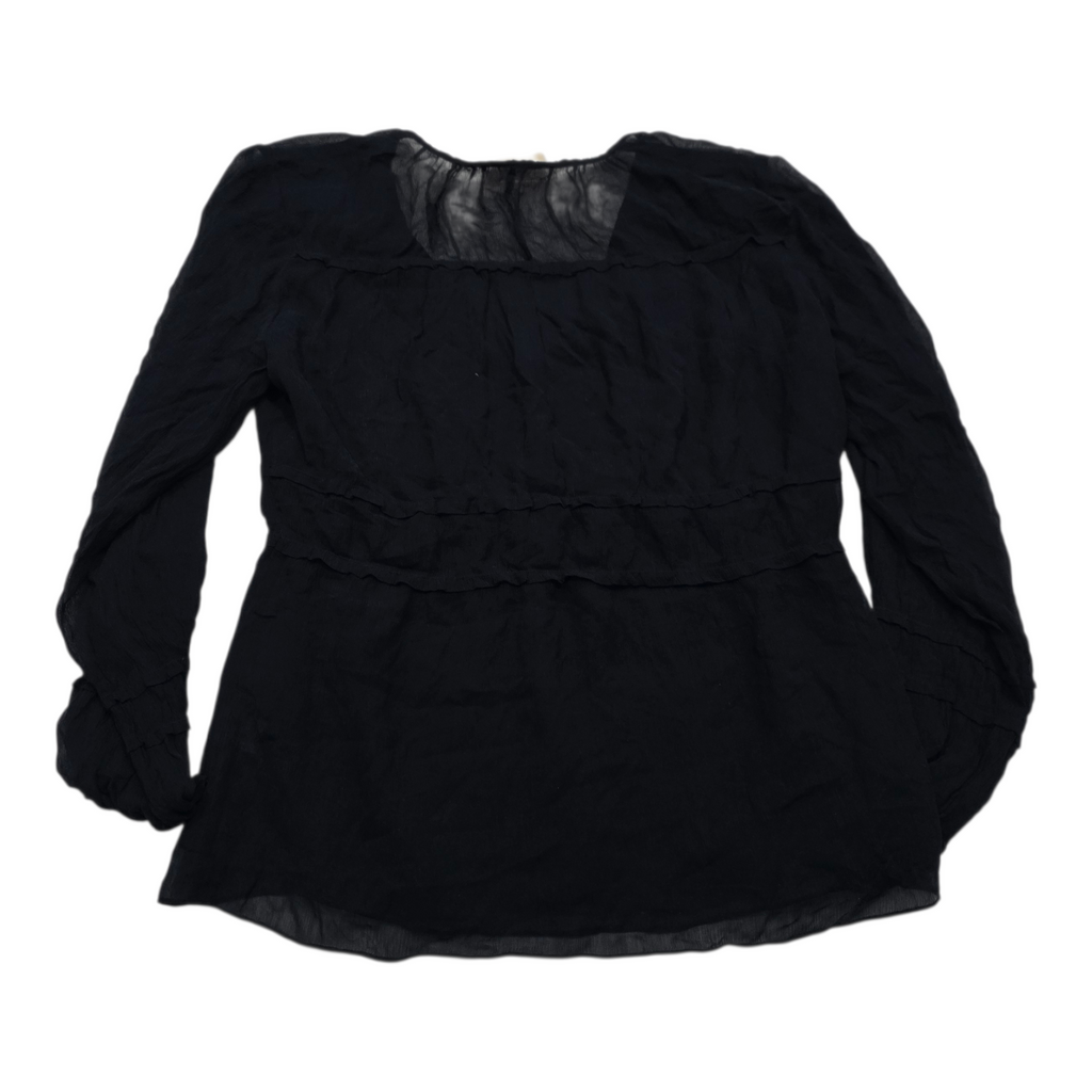 Blusa Michael Kors de Mujer talla Extra Grande azul marino manga larga