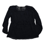 Blusa Michael Kors de Mujer talla Extra Grande azul marino manga larga