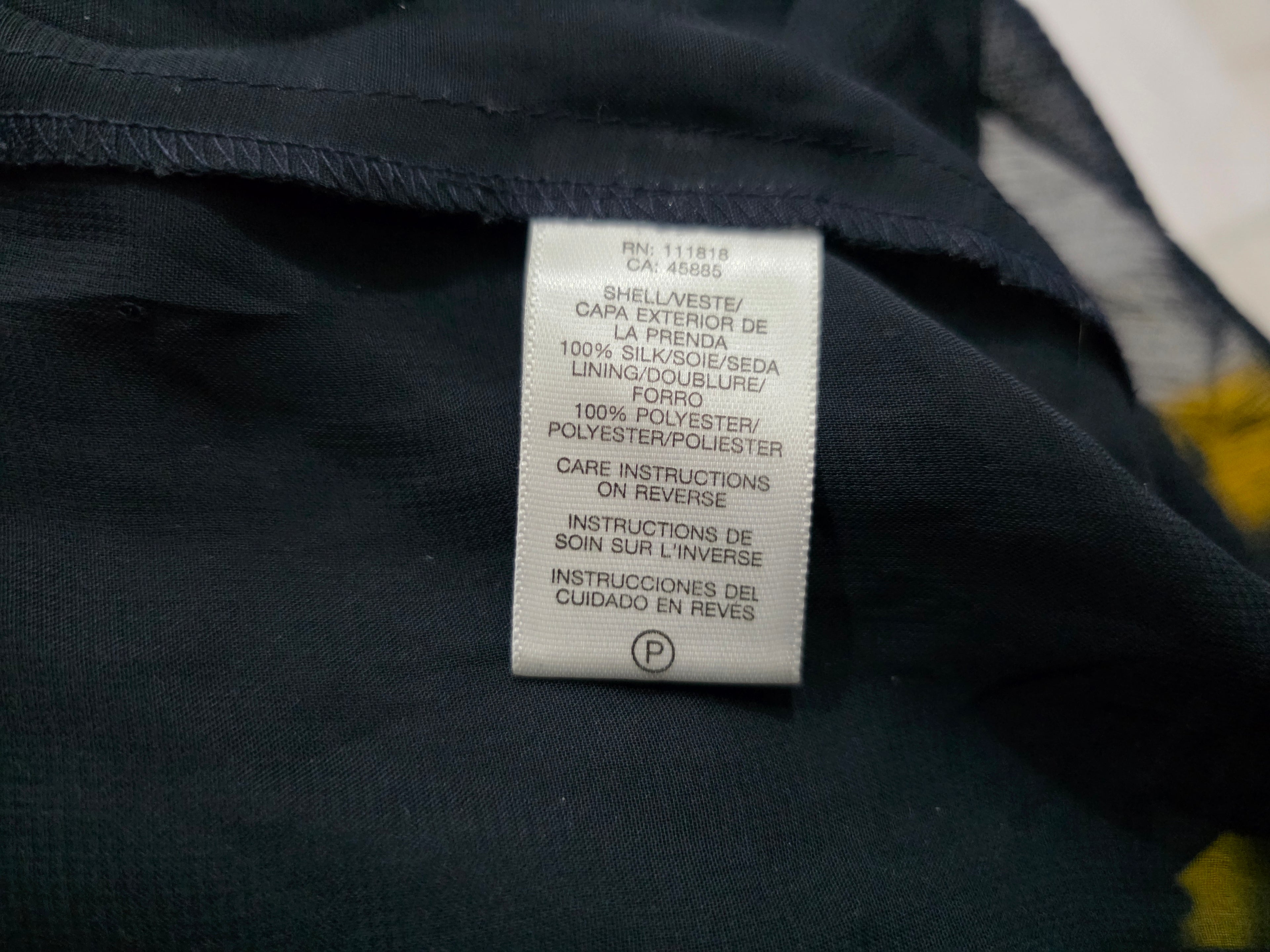 Blusa Michael Kors de Mujer talla Extra Grande azul marino manga larga