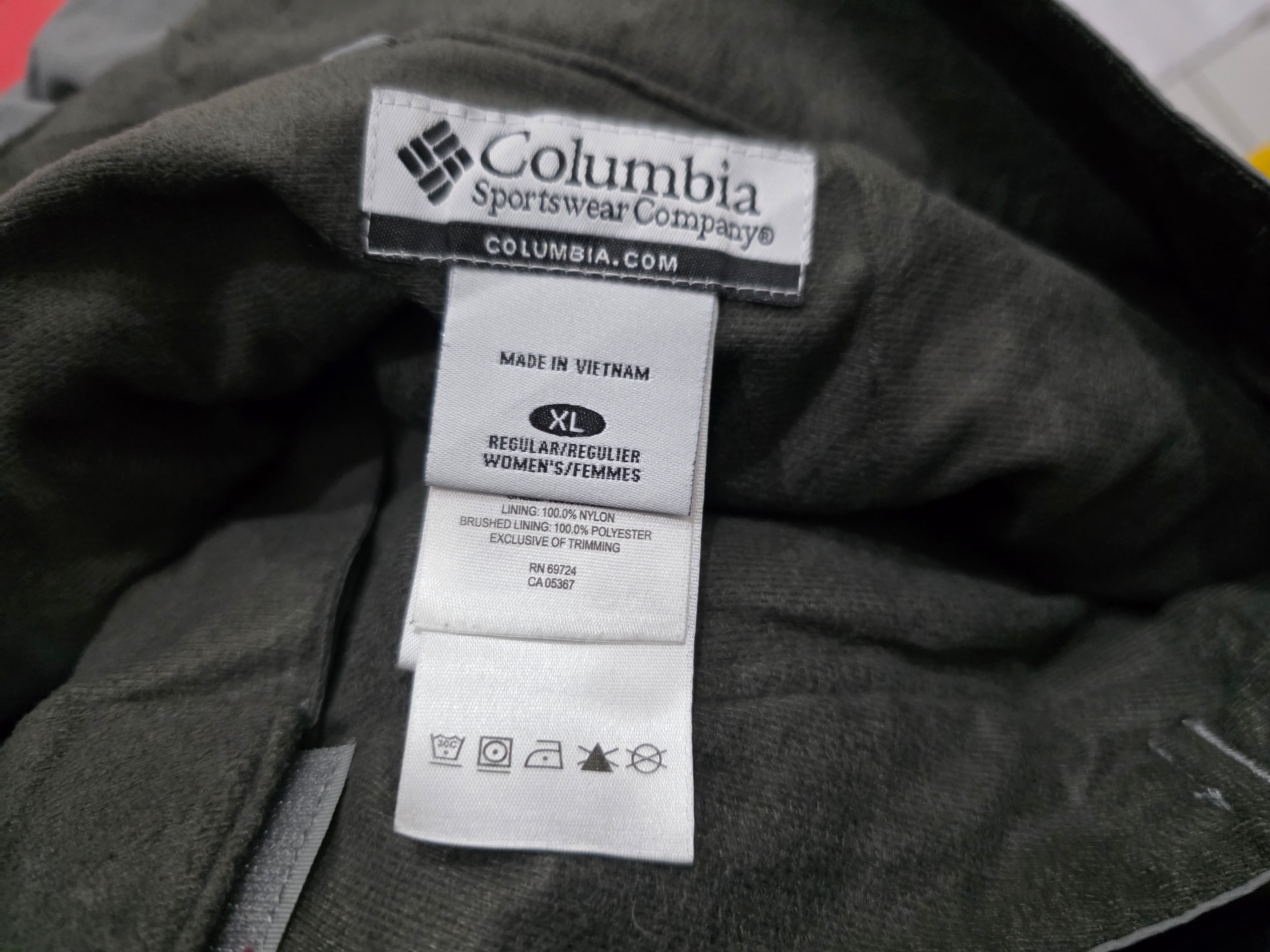 Pantalon Impermeable termico Columbia Extra Grande regular de Mujer gris