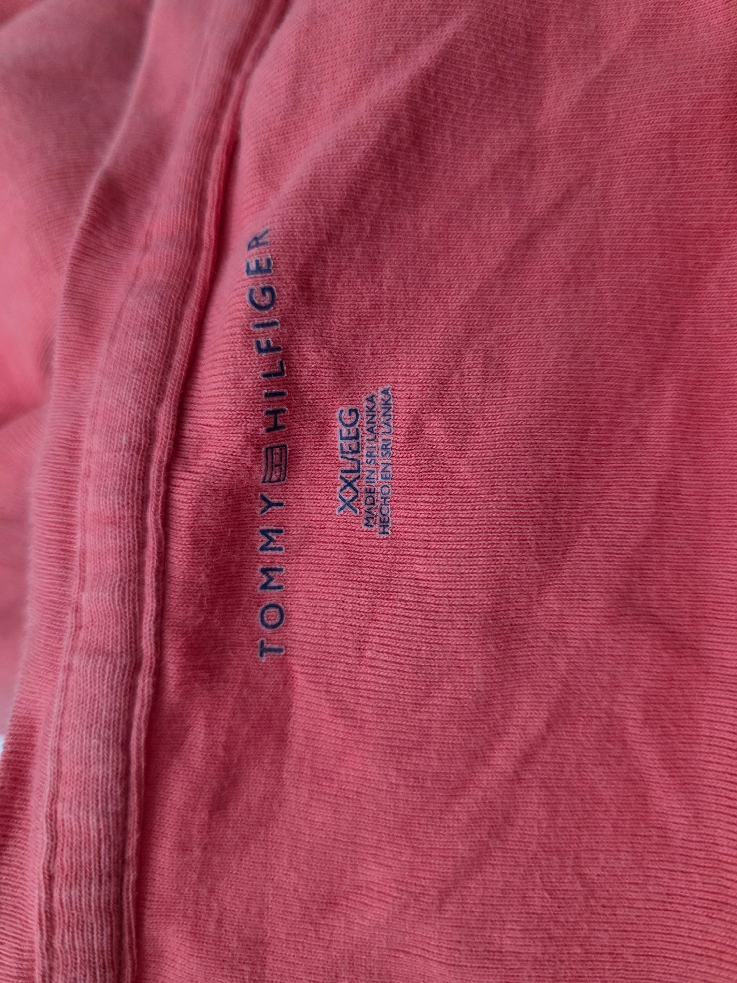 Playera Tommy Hilfiger de Mujer color coral manga corta Extra Extra Grande