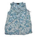 Blusa Tommy Hilfiger de viscose azul con blanco