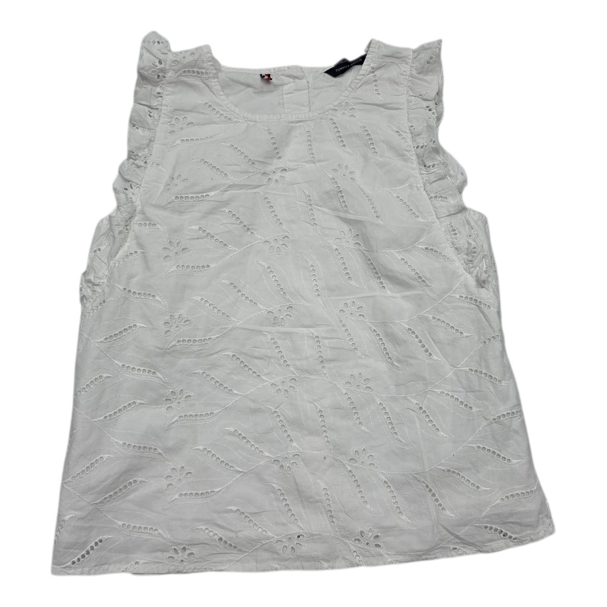 Blusa Tommy Hilfiger De Mujer De Encaje Blanco Extrachico