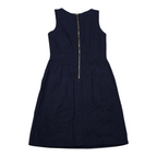 Vestido Tommy Hilfiger Talla 4 Azul Con Blanco Algodón/lino