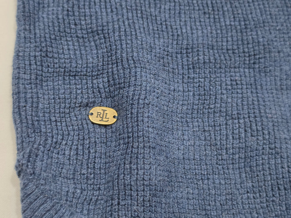Sueter Ralph Lauren Azul Acero De Mujer Talla Mediano