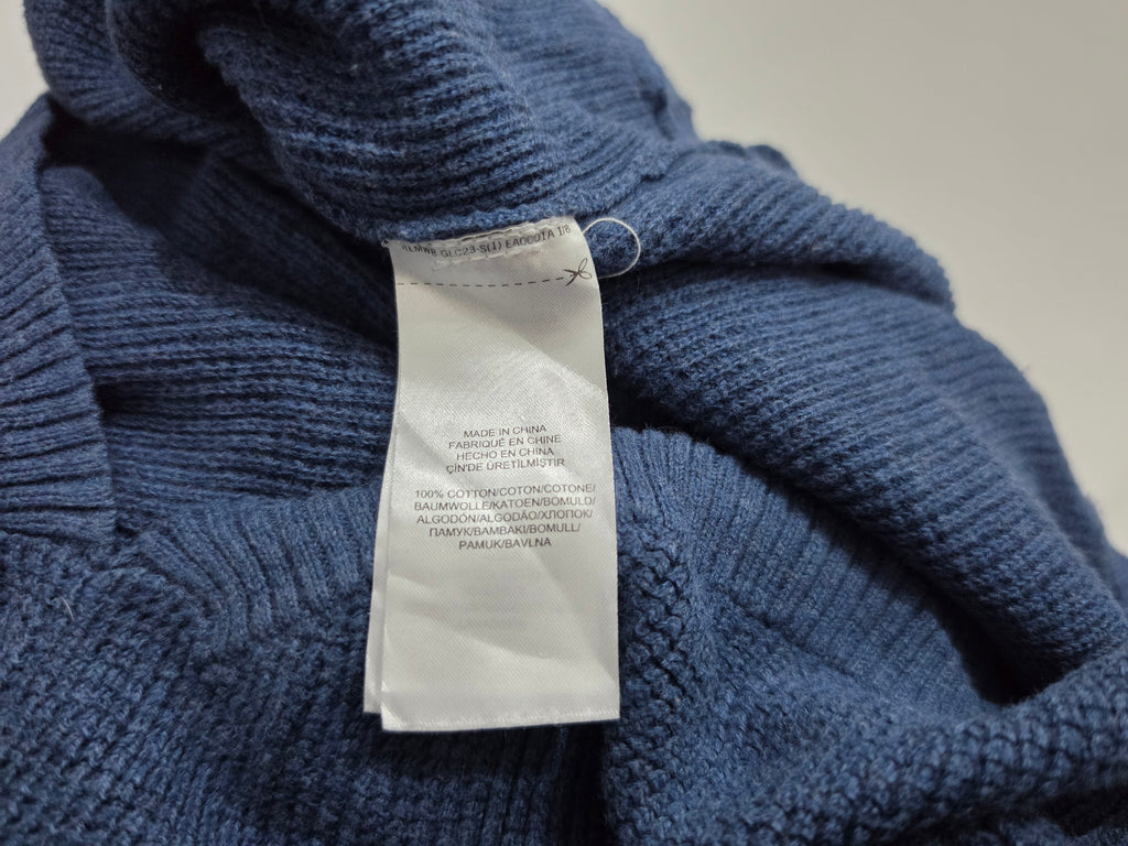 Sueter Ralph Lauren Azul Acero De Mujer Talla Mediano
