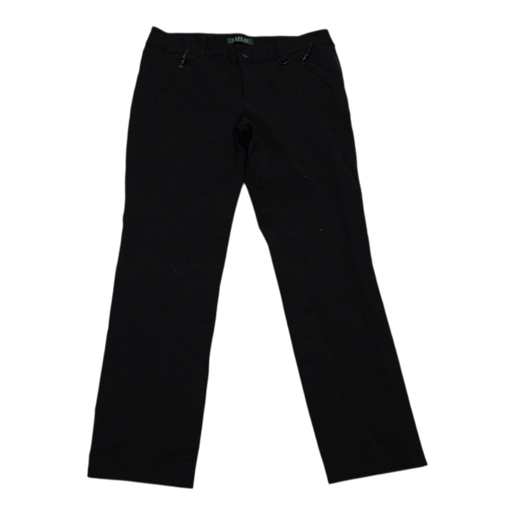 Pantalon Ralph Lauren Talla 8petite Color Negro Mujer Recto