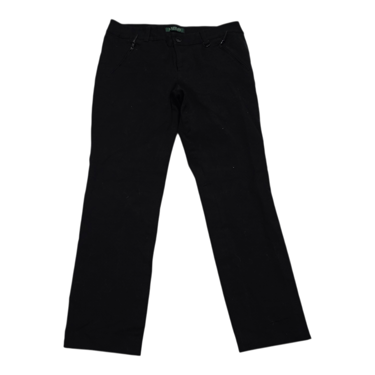 Pantalon Ralph Lauren Talla 8petite Color Negro Mujer Recto