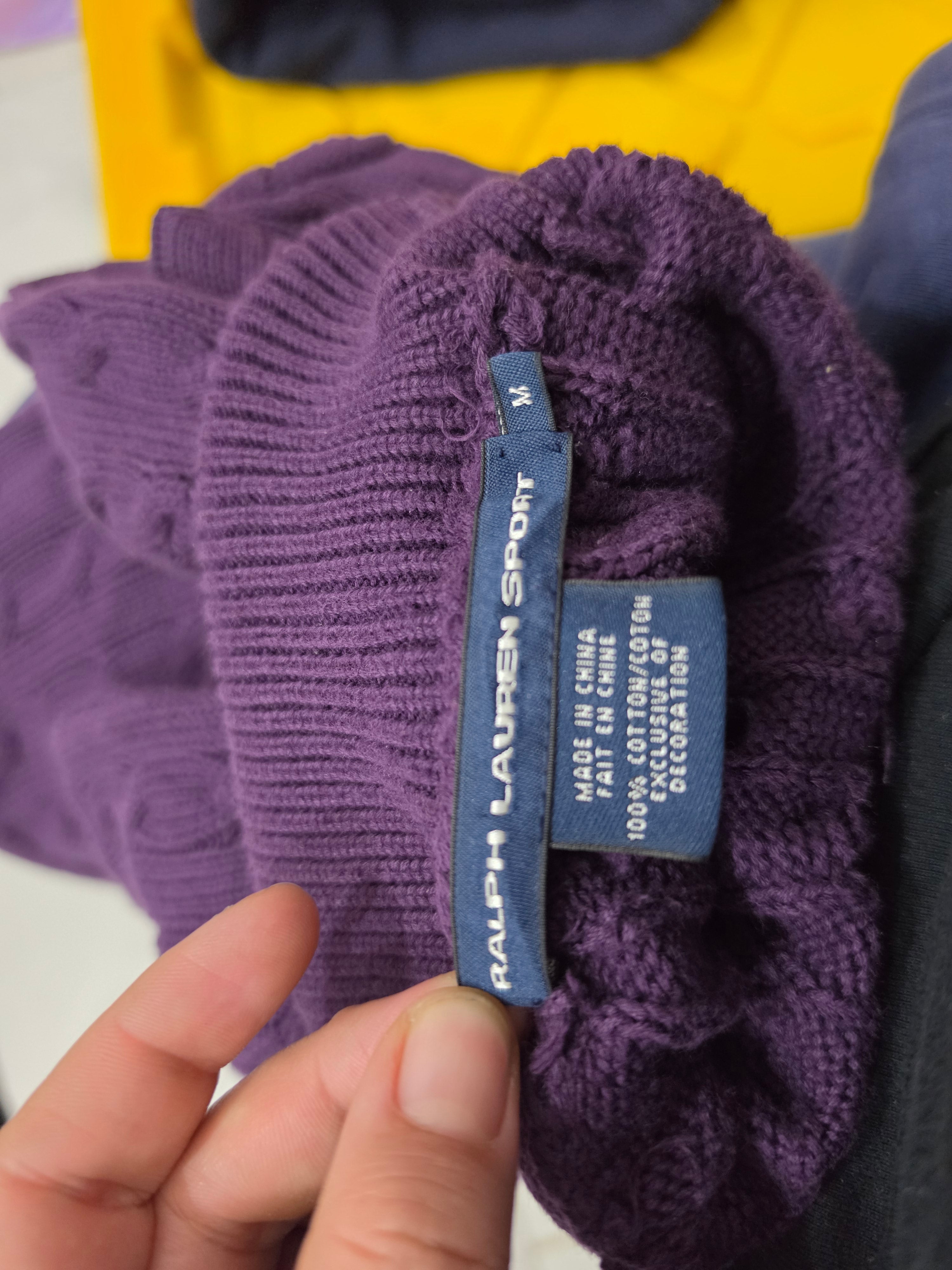 Sueter Ralph Lauren Sport Manga Corta Color Morado Mediano
