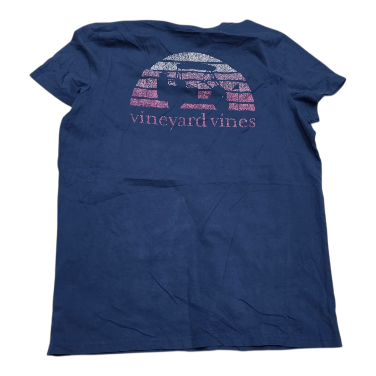 Playera Vineyard Vines Mangas Corta Azul De Mujer Grande