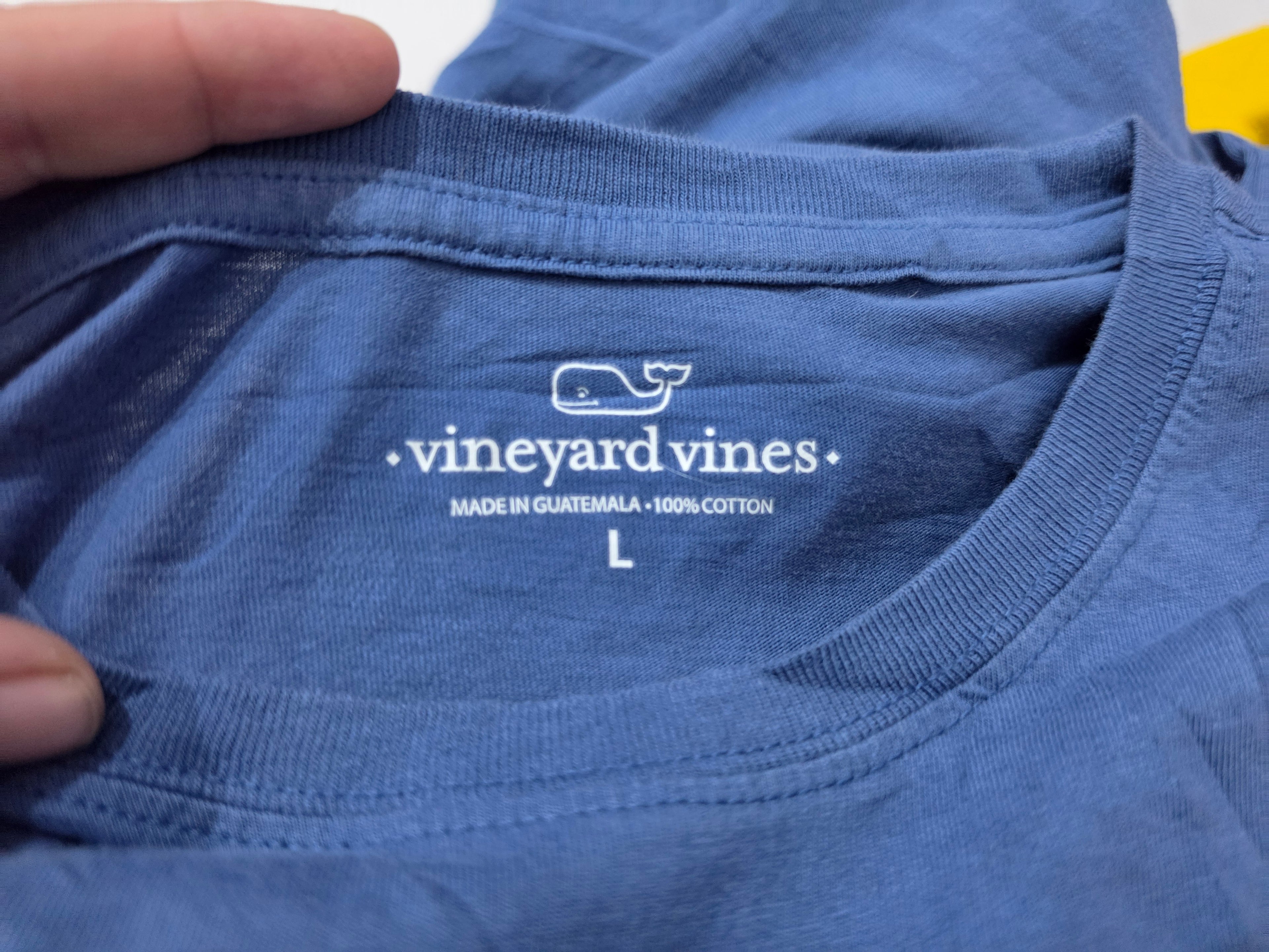 Playera Vineyard Vines Mangas Corta Azul De Mujer Grande