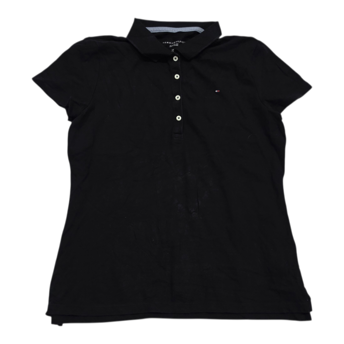 Playera Tommy Hilfiger Classic Fit Color Negro Grande Mujer