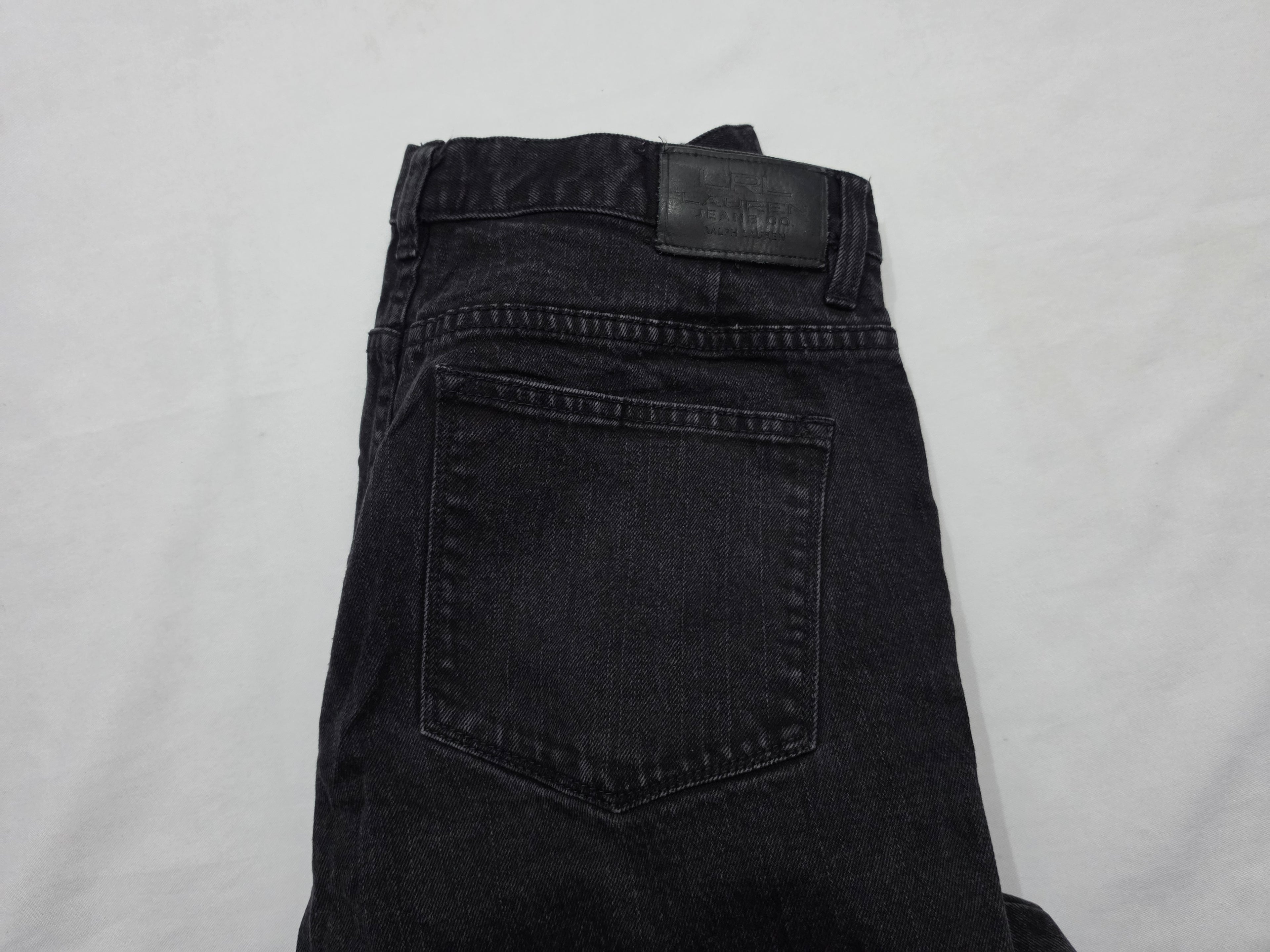 Pantalon Ralph Lauren Mezclilla Color Negro Talla 12 Mujer