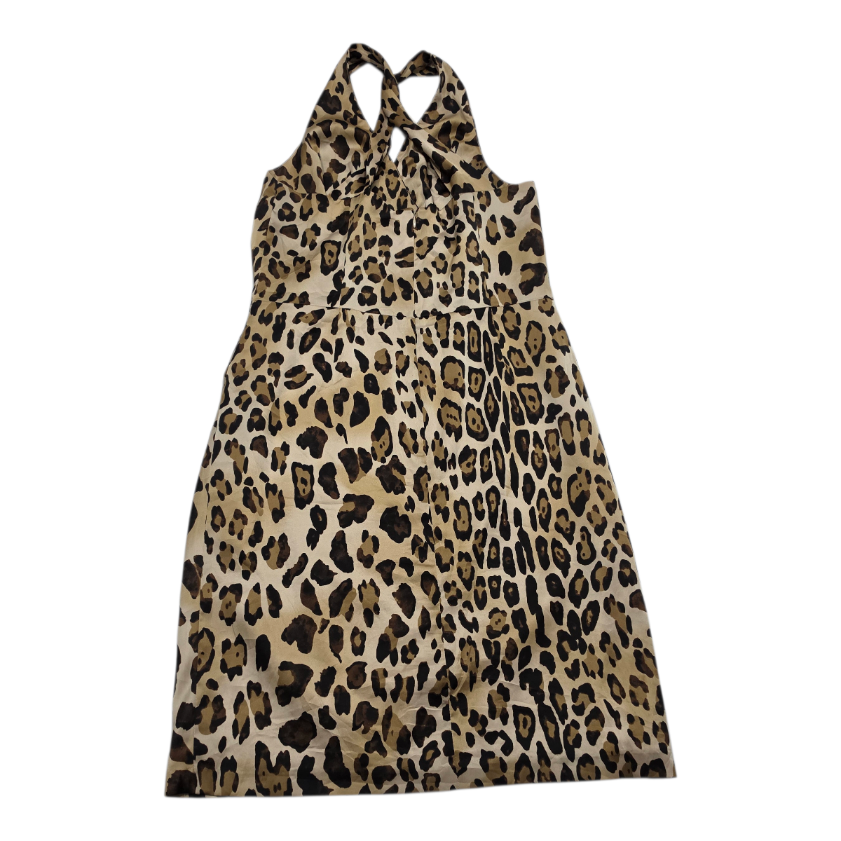 Vestido Ralph Lauren Animal Print Color Cafe Talla 14