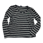 Playera Ralph Lauren Mujer Extra Grande Color Gris Rayada Verde Lisa Xl Rayada