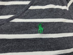 Playera Ralph Lauren Mujer Extra Grande Color Gris Rayada Verde Lisa Xl Rayada