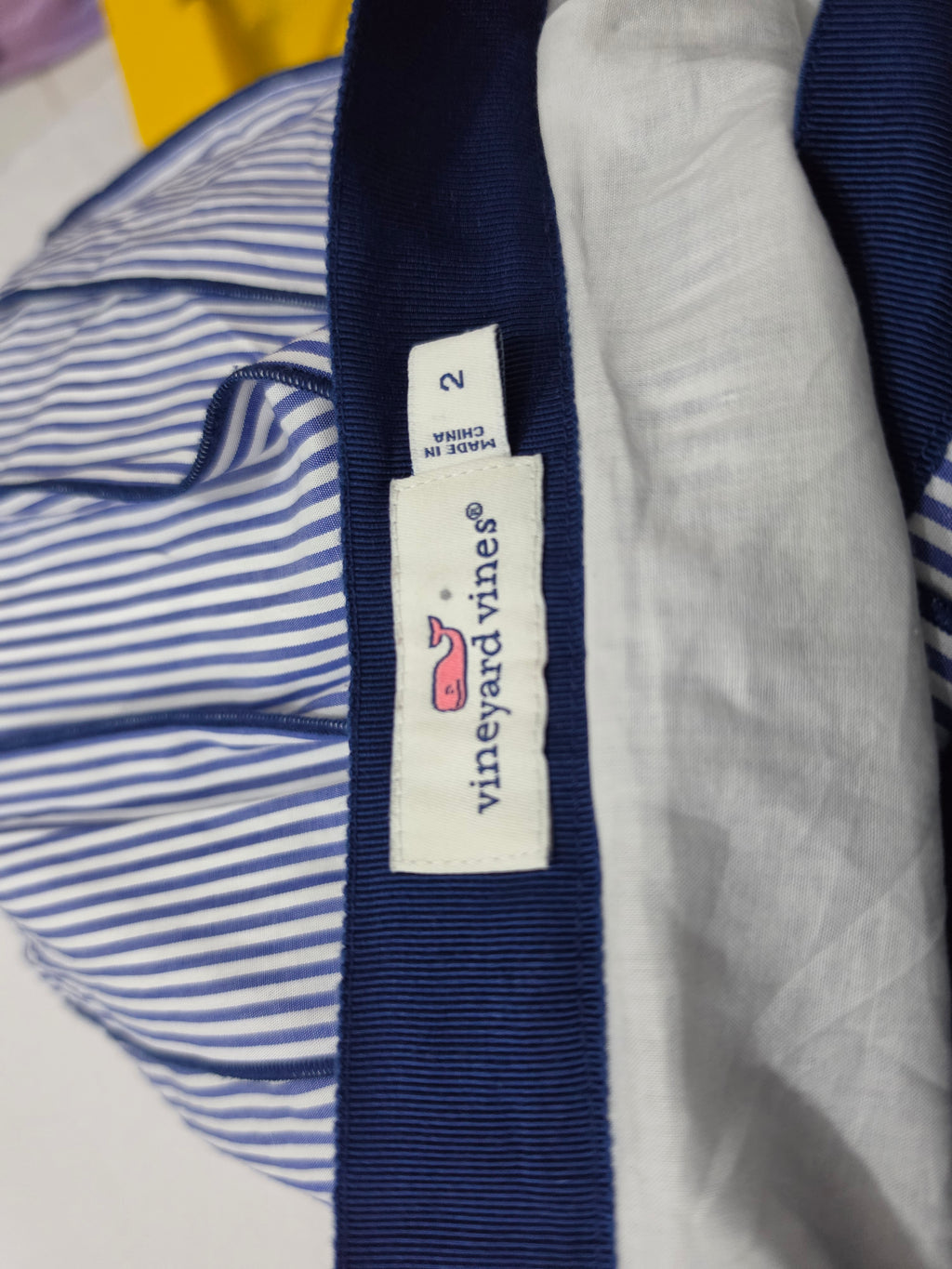 Falda Plisada Vineyard Vines Mujer Talla 2 Color Azul