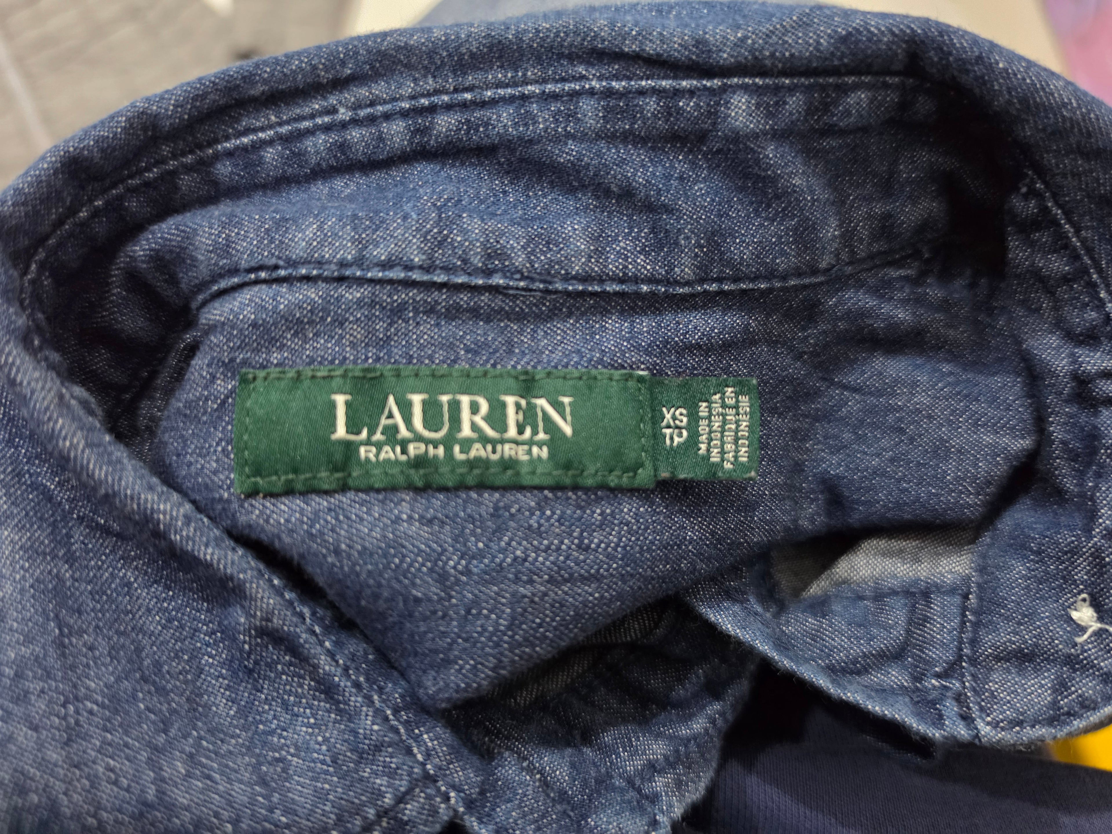 Camisa De Mezclilla Ralph Lauren Extra Chica De Mujer