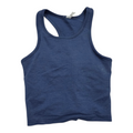 Playera Crop Top Lululemon Azul Acero De Mujer Talla 6