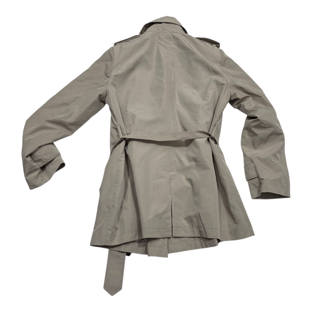 Gabardina Ralph Lauren Mediana Petite Mujer Color Cafeclaro