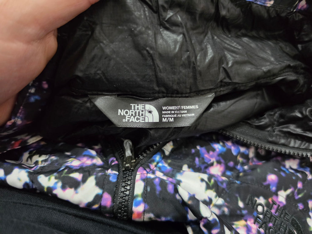 Chaleco The North Face Negro Floreado Mediano Mujer