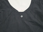 Playera Crop Top Manga Larga Lululemon Color Negro Talla 8