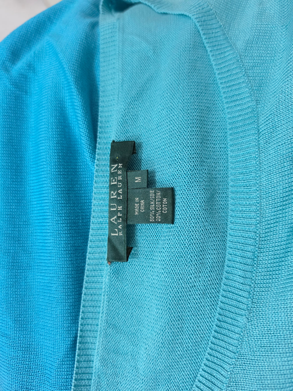 Blusa Ralph Lauren De Mujer Talla Mediana Azul Degradadoseda