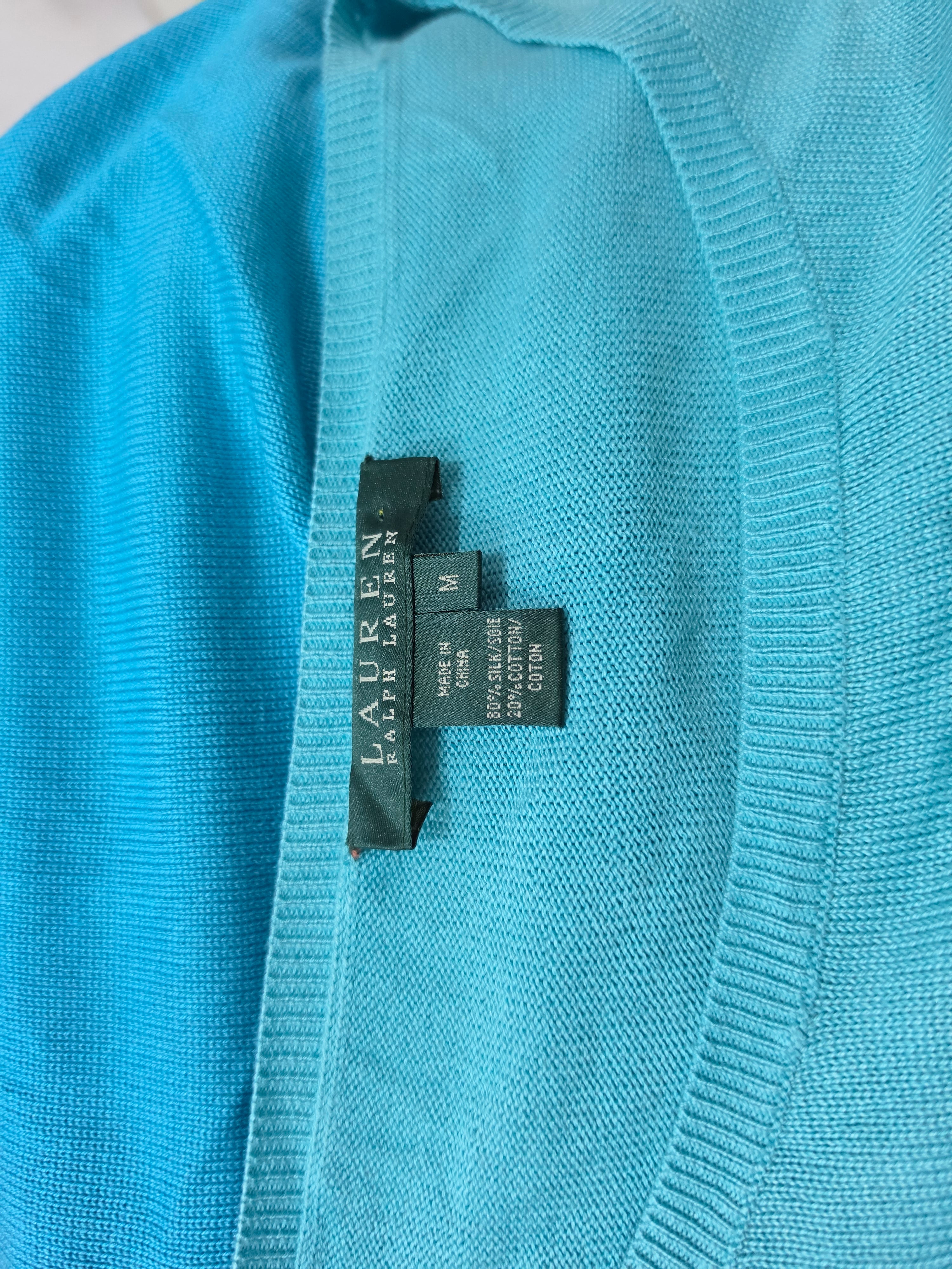 Blusa Ralph Lauren De Mujer Talla Mediana Azul Degradadoseda
